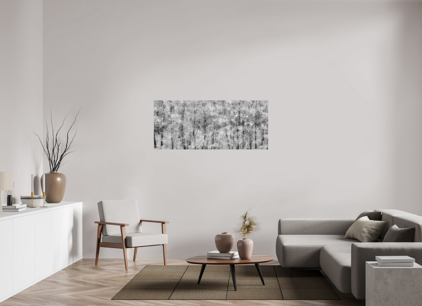 56 x 24″, Metal Prints Shades of Winter