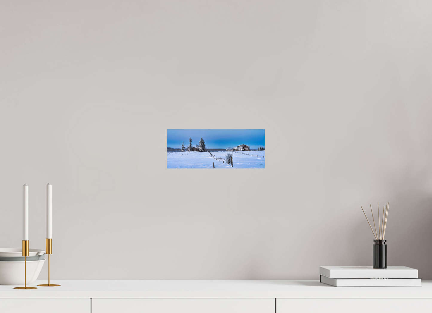 10 x 4″, Metal Prints Forgotten Farmstead