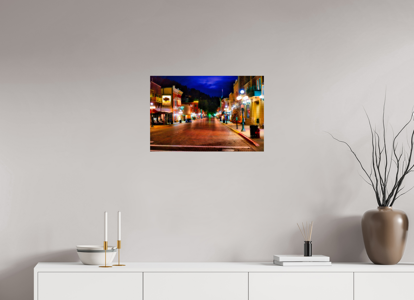 24 x 16″, Photo Print On Fuji Crystal DP II Deadwood at Night 3