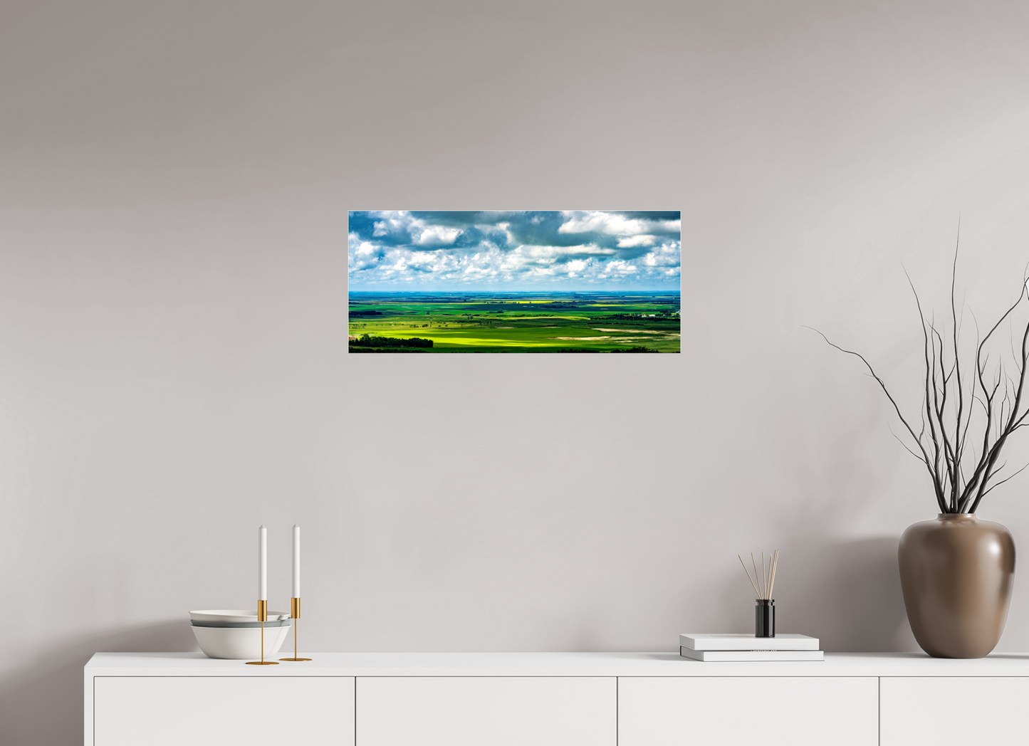 28 x 12″, Acrylic Glass. .16 thick Prairie Eden