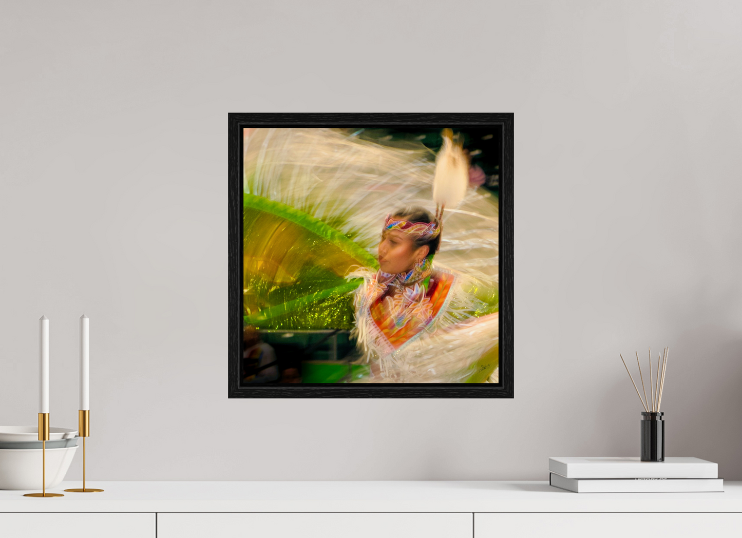 15 x 15″, Floater Frame Grace