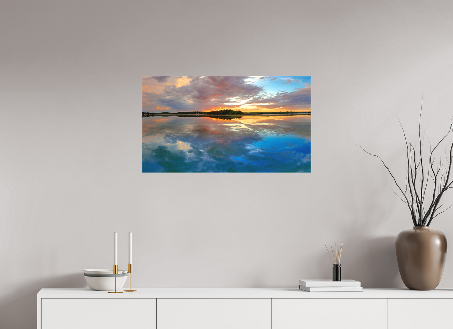 32 x 18″, Fine Textile Canvas Mirror Images