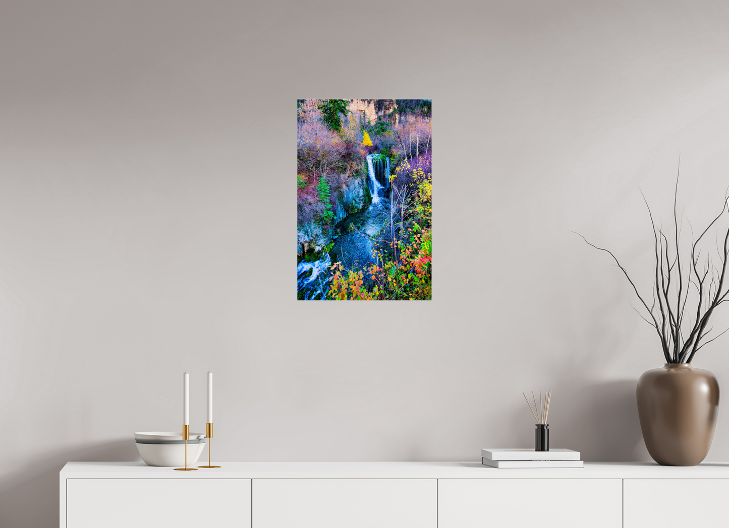 16 x 24″, Metal Prints Roughneck Falls Spearfish Canyon