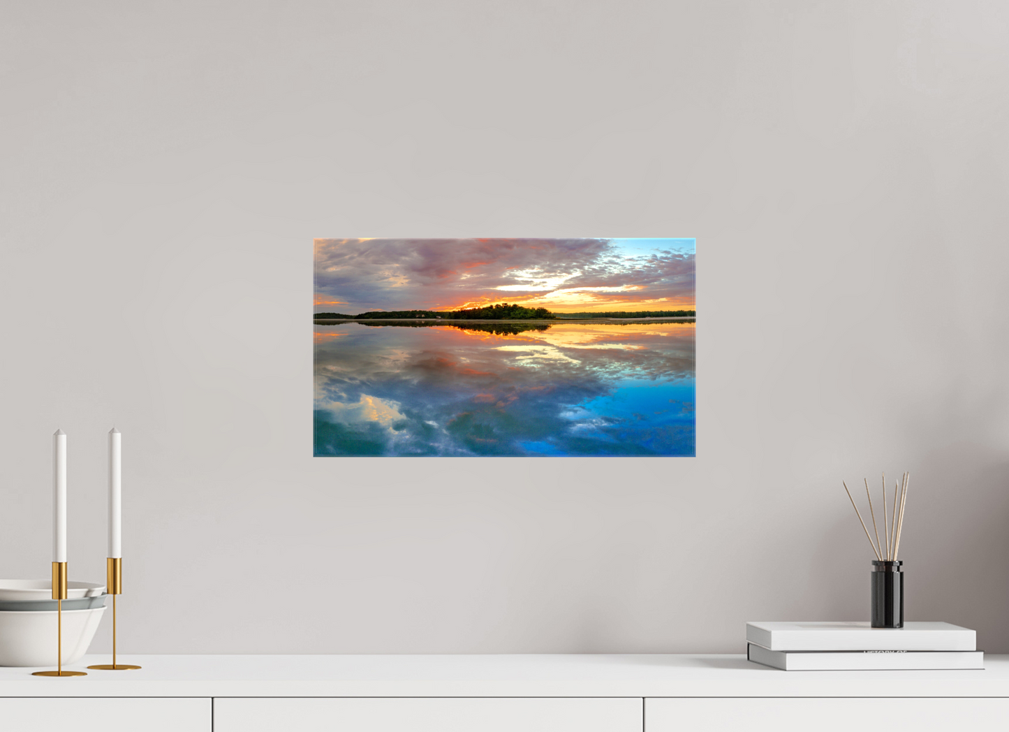 16 x 9″, Stretched Canvas Mirror Images