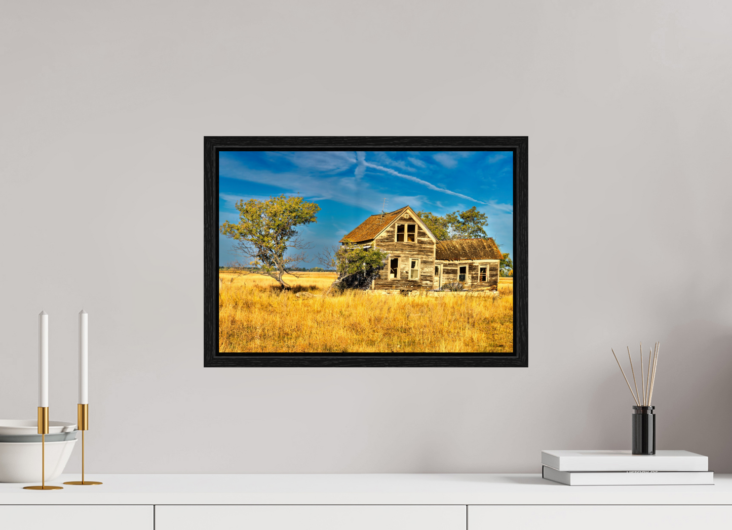 17.5 x 12″, Floater Frame Lone Tree