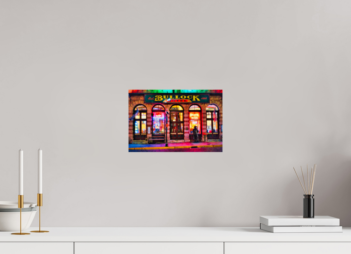 12 x 8″, Photo Print On Fuji Crystal DP II Deadwood at Night 1