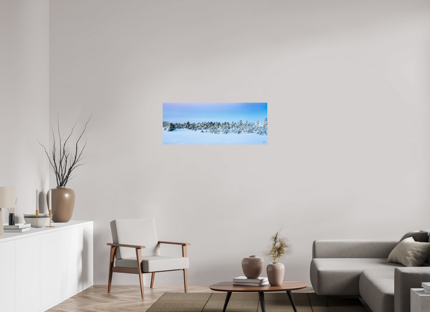 40 x 16″, Photo Print On Fuji Crystal DP II winters wonderland pastel