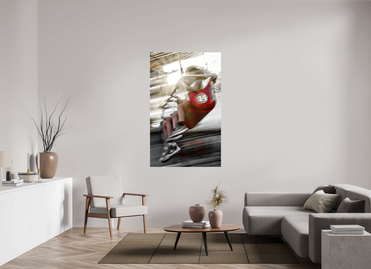 39 x 63.2″, Stretched Canvas Joy
