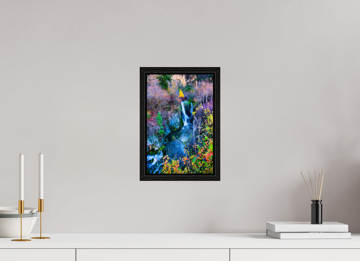 8 x 12″, Floater Frame Roughneck Falls Spearfish Canyon