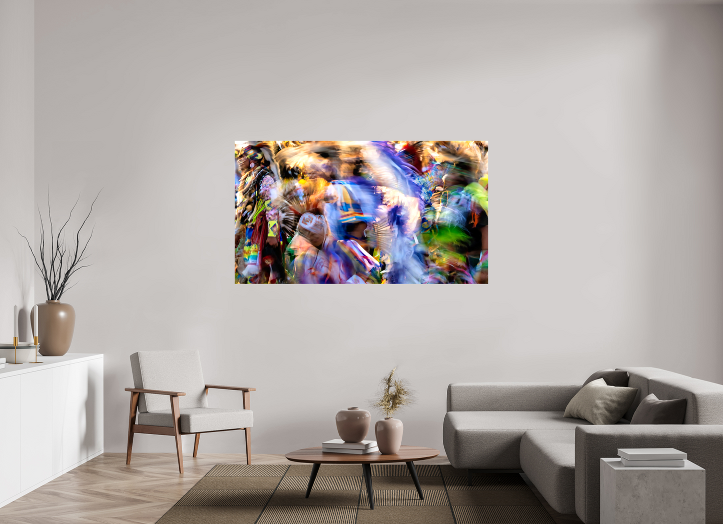 70 x 39.4″, Stretched Canvas Celebration
