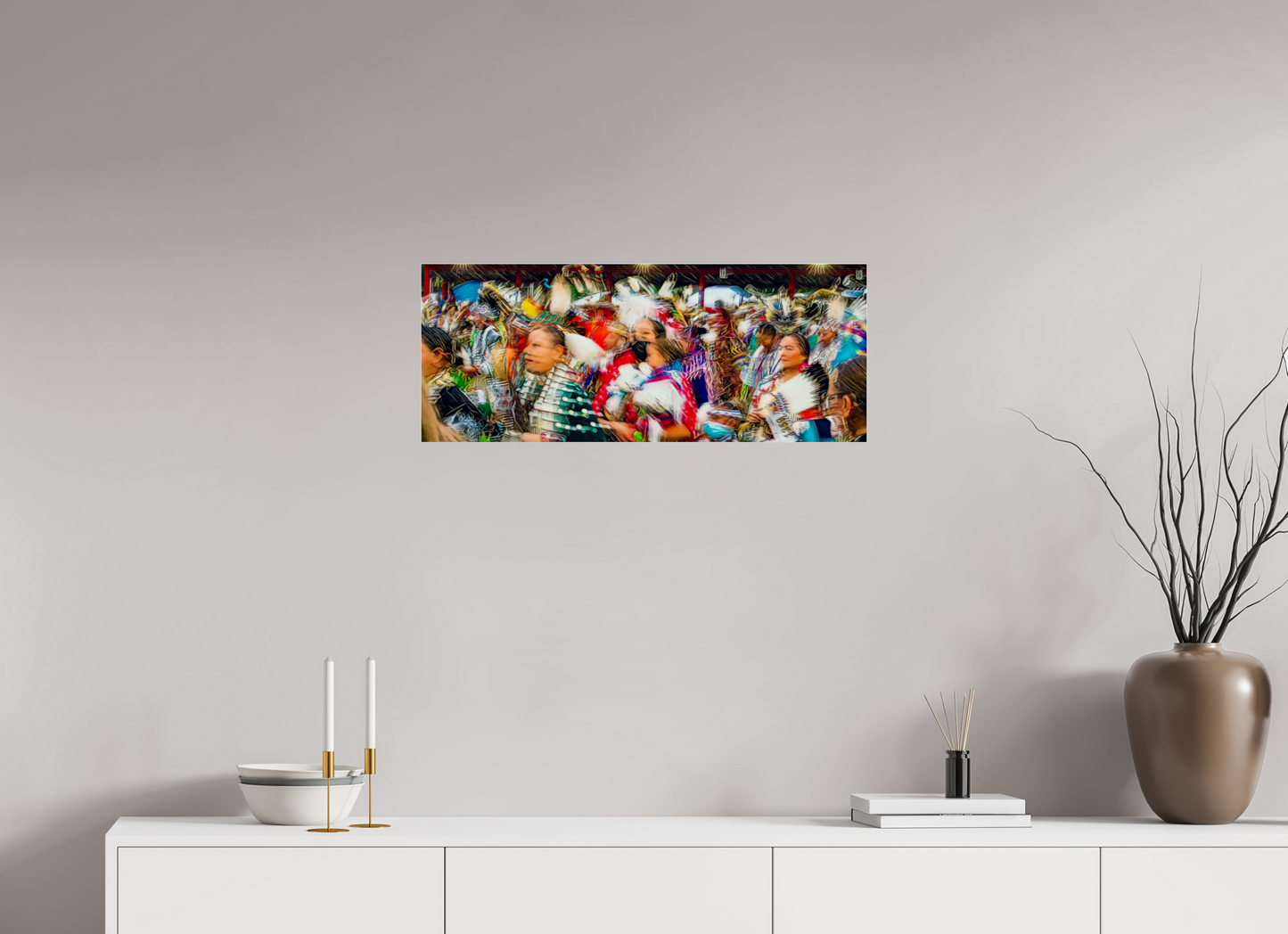 30 x 12″, Photo Print Under Acrylic Glass Grand Entry Metal Acrylic Glass