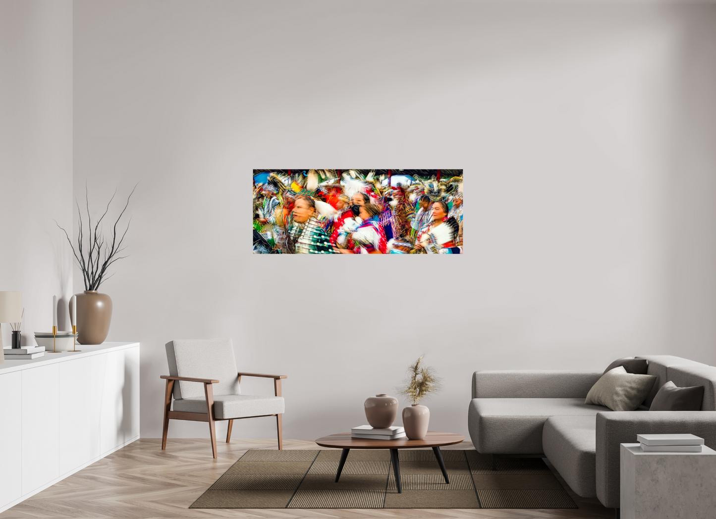 60 x 24″, Stretched Canvas Grand Entry
