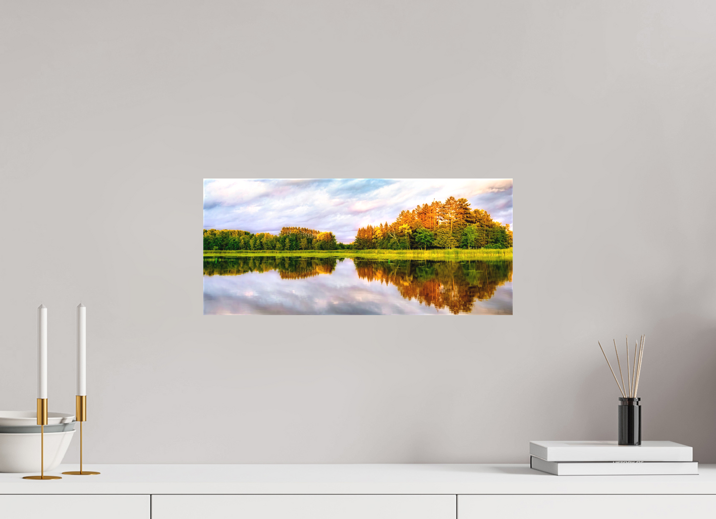 18.7 x 8″, Fine Textile Canvas Lone Eagle