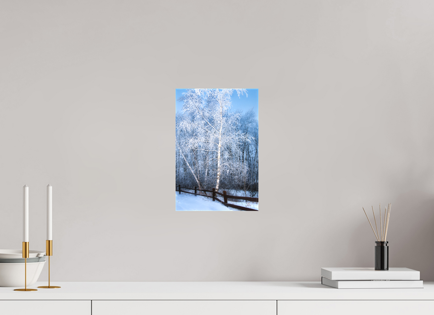 8 x 12″, Fine Textile Canvas Paper Birch in White