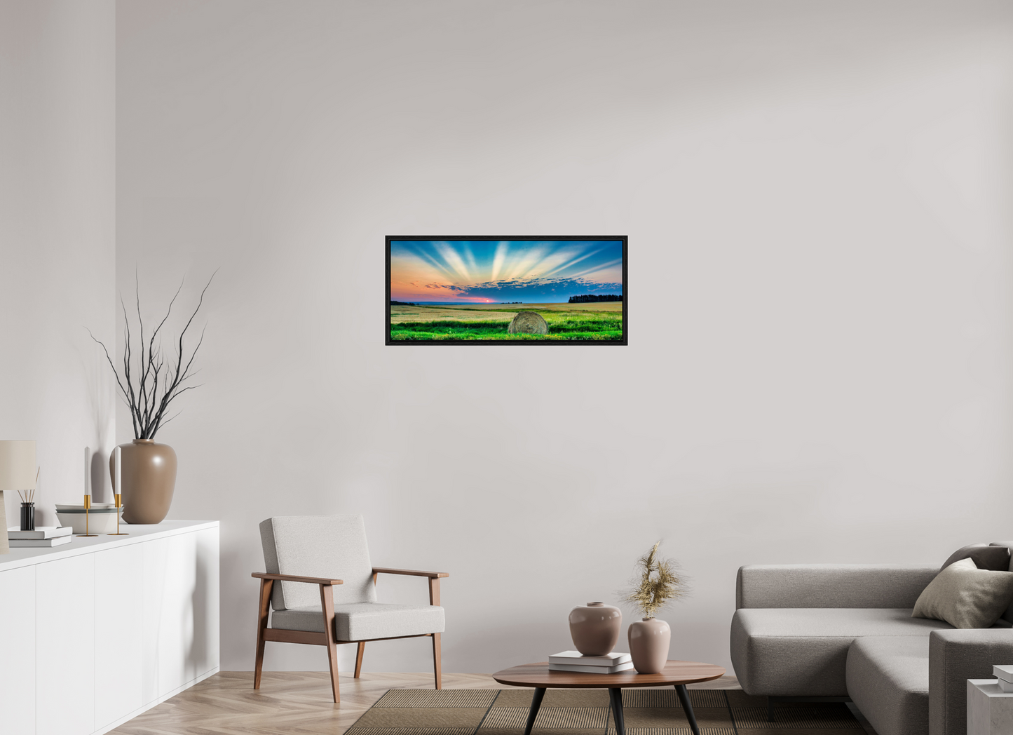 37.3 x 16″, Floater Frame Good Morning Sunshine