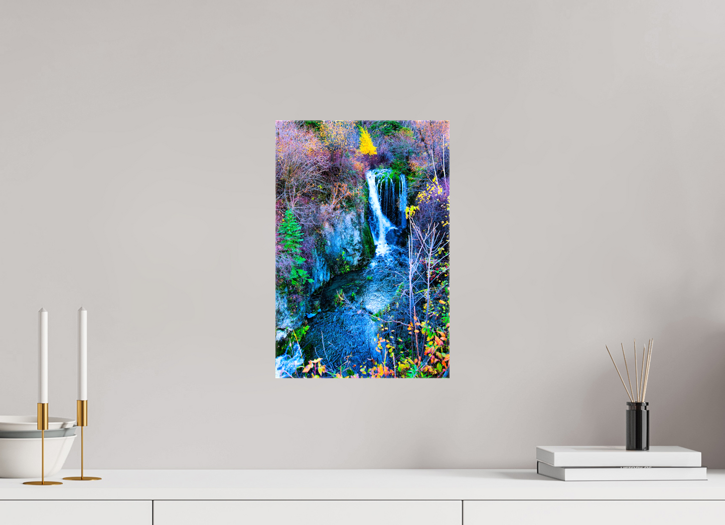 10 x 15″, Stretched Canvas Roughneck Falls Spearfish Canyon