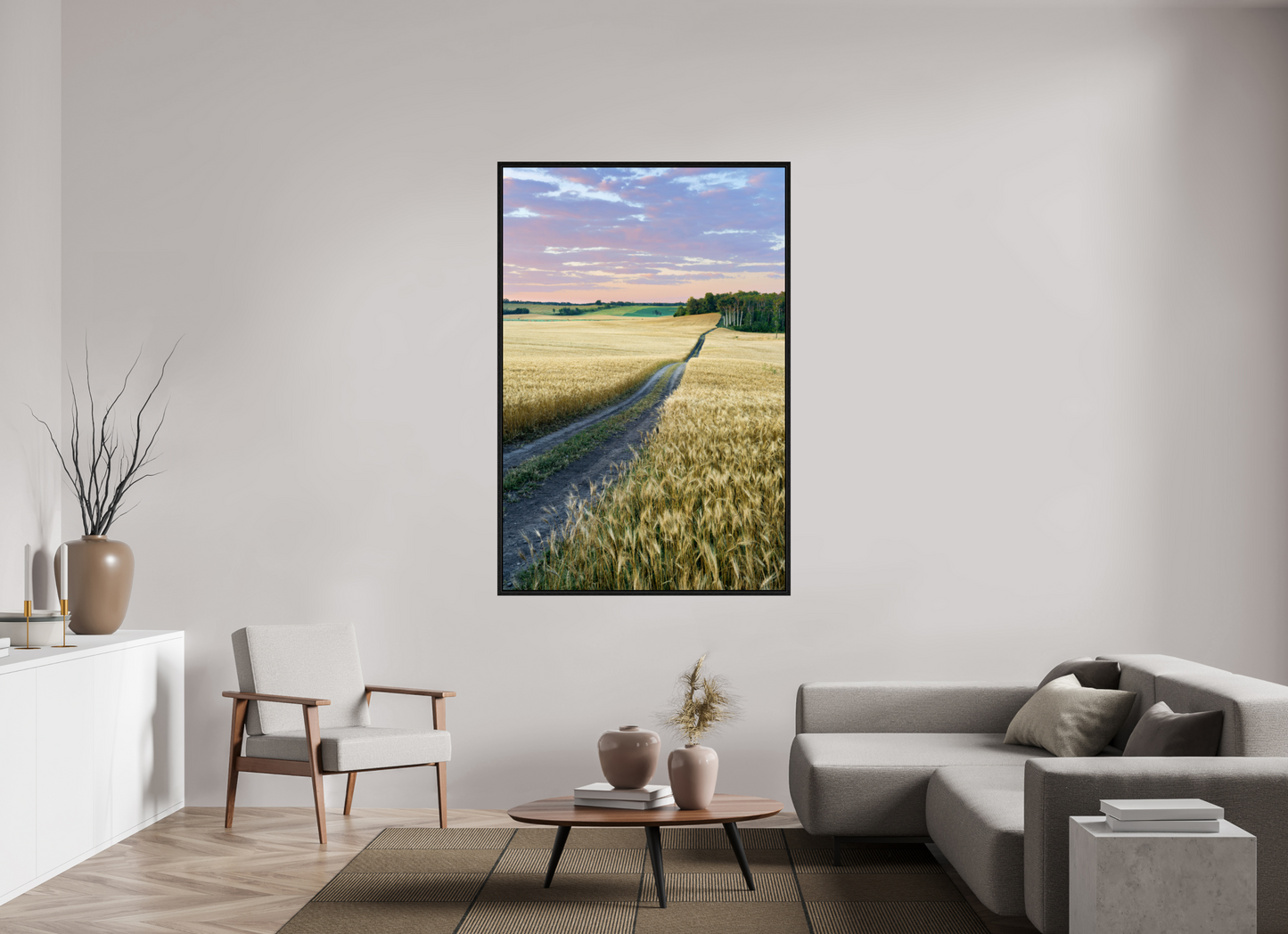 44 x 66″, Floater Frame Farm to Market