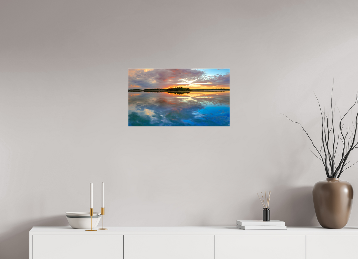24 x 13.5″, Stretched Canvas Mirror Images