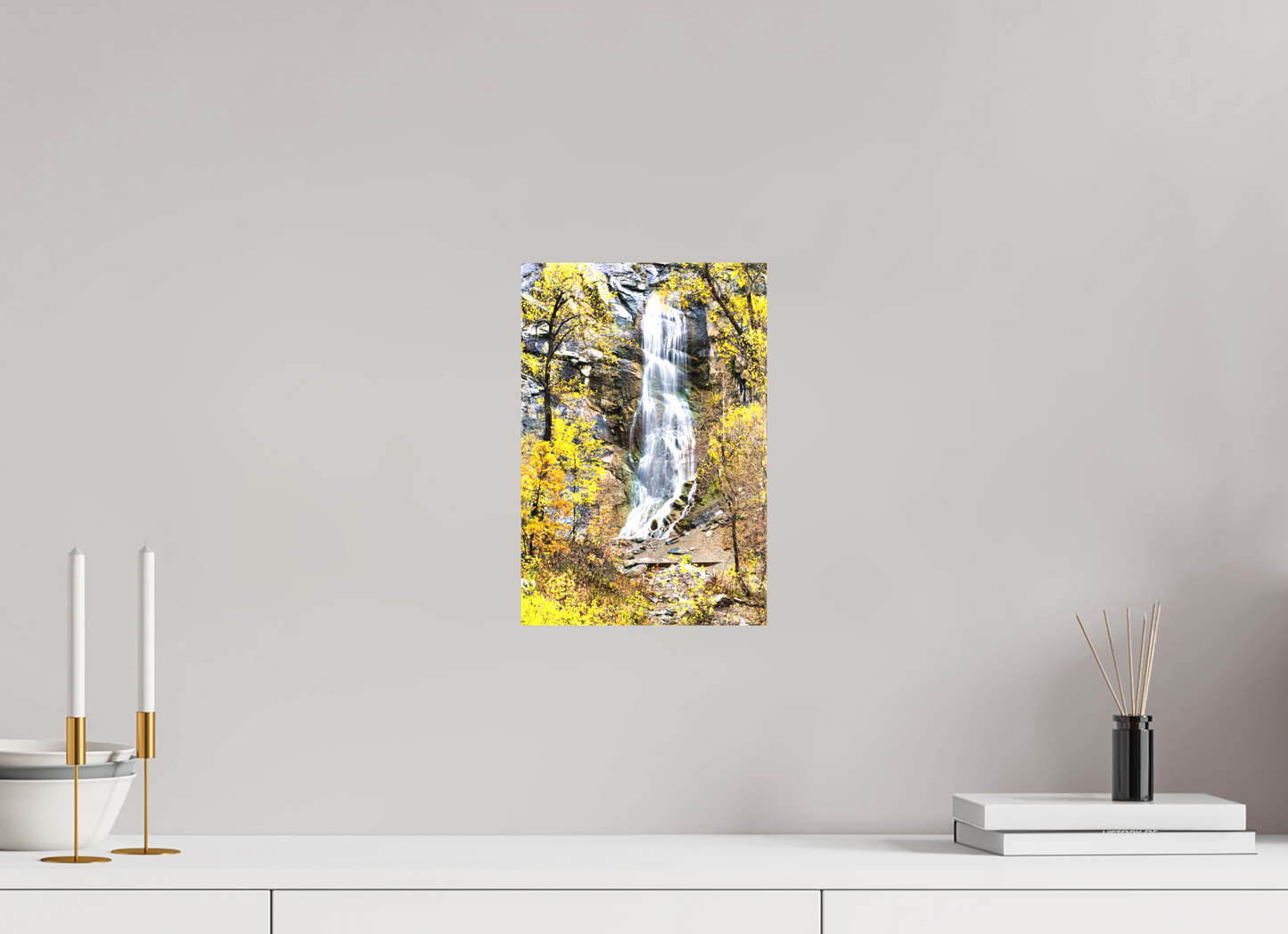 8 x 12″, Fine Textile Canvas Bridal Veil Falls Spearfish Canyon