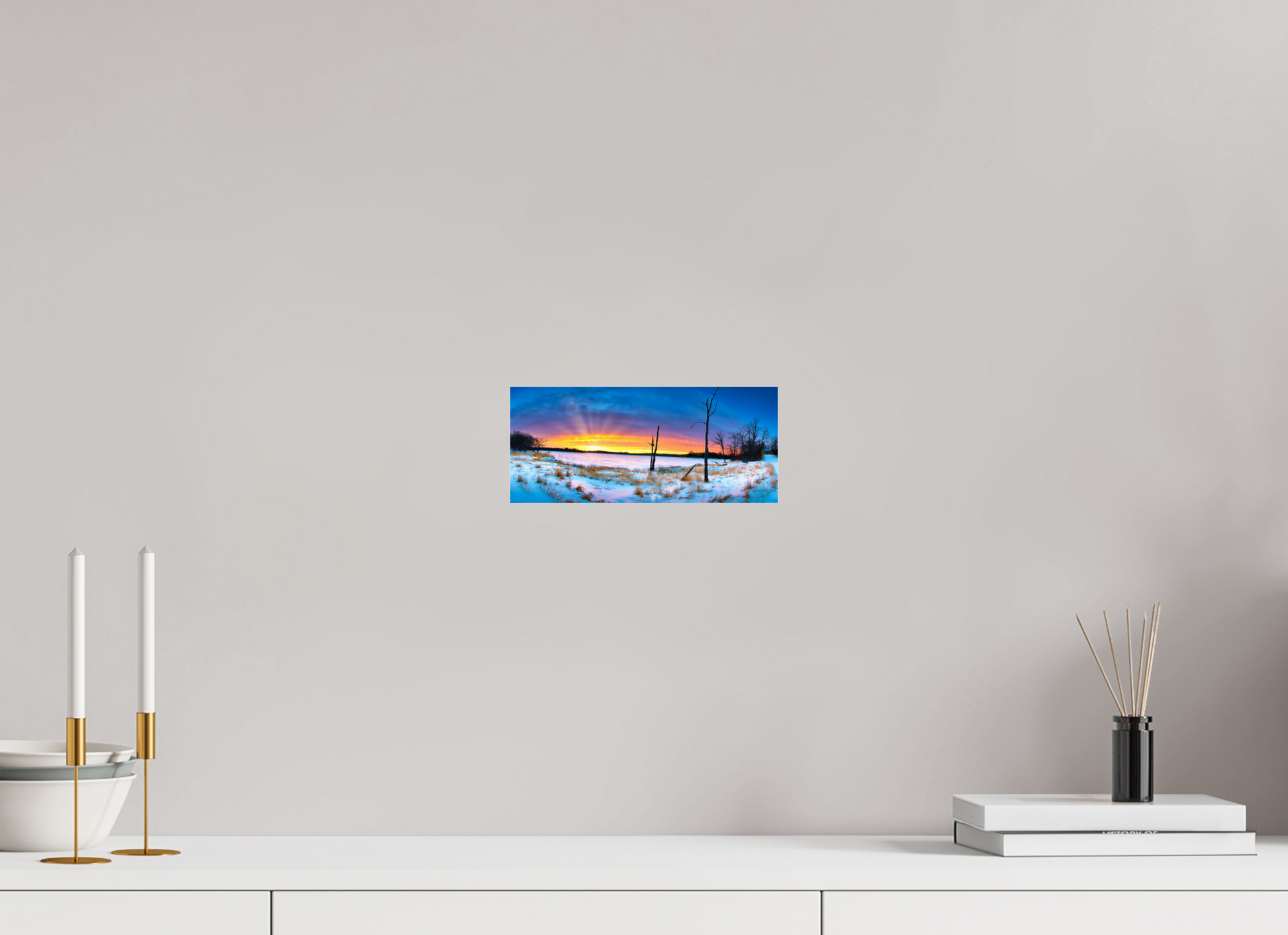 9.3 x 4″, Photo Print Under Acrylic Glass Winter Walk Acrylic Glass