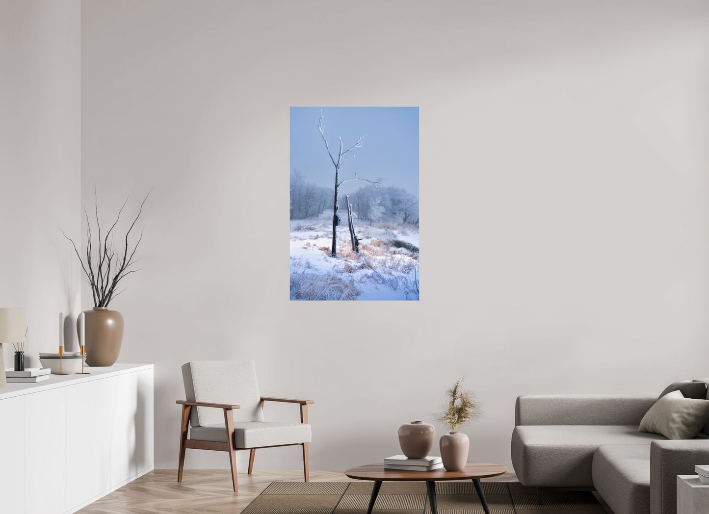 30 x 45″, Photo Print On Fuji Crystal DP II Birds Nest in Winter 2
