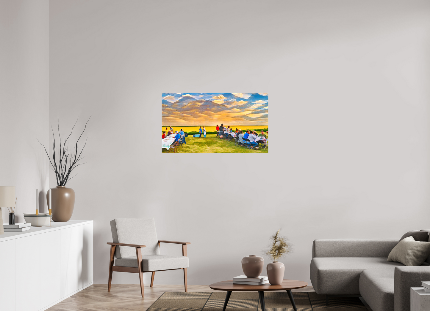 40 x 22.5″, Stretched Canvas Family Reunion