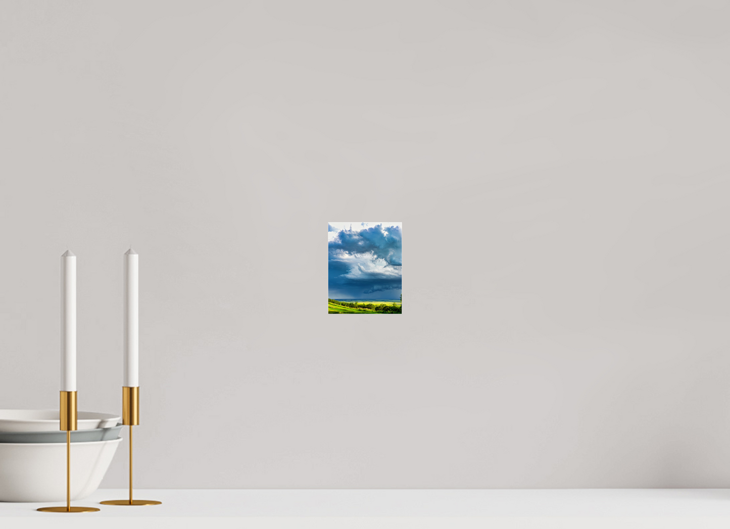 4 x 5″, Photo Print Under Acrylic Glass Prairie Rains Metal Acrylic Glass