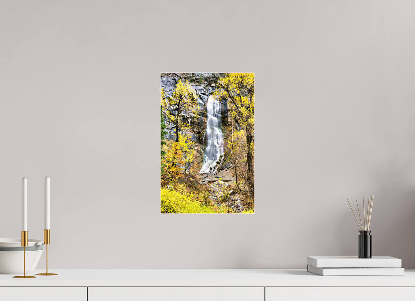 10 x 15″, Photoprint under Acrylic Glass Bridal Veil Falls Spearfish Canyon