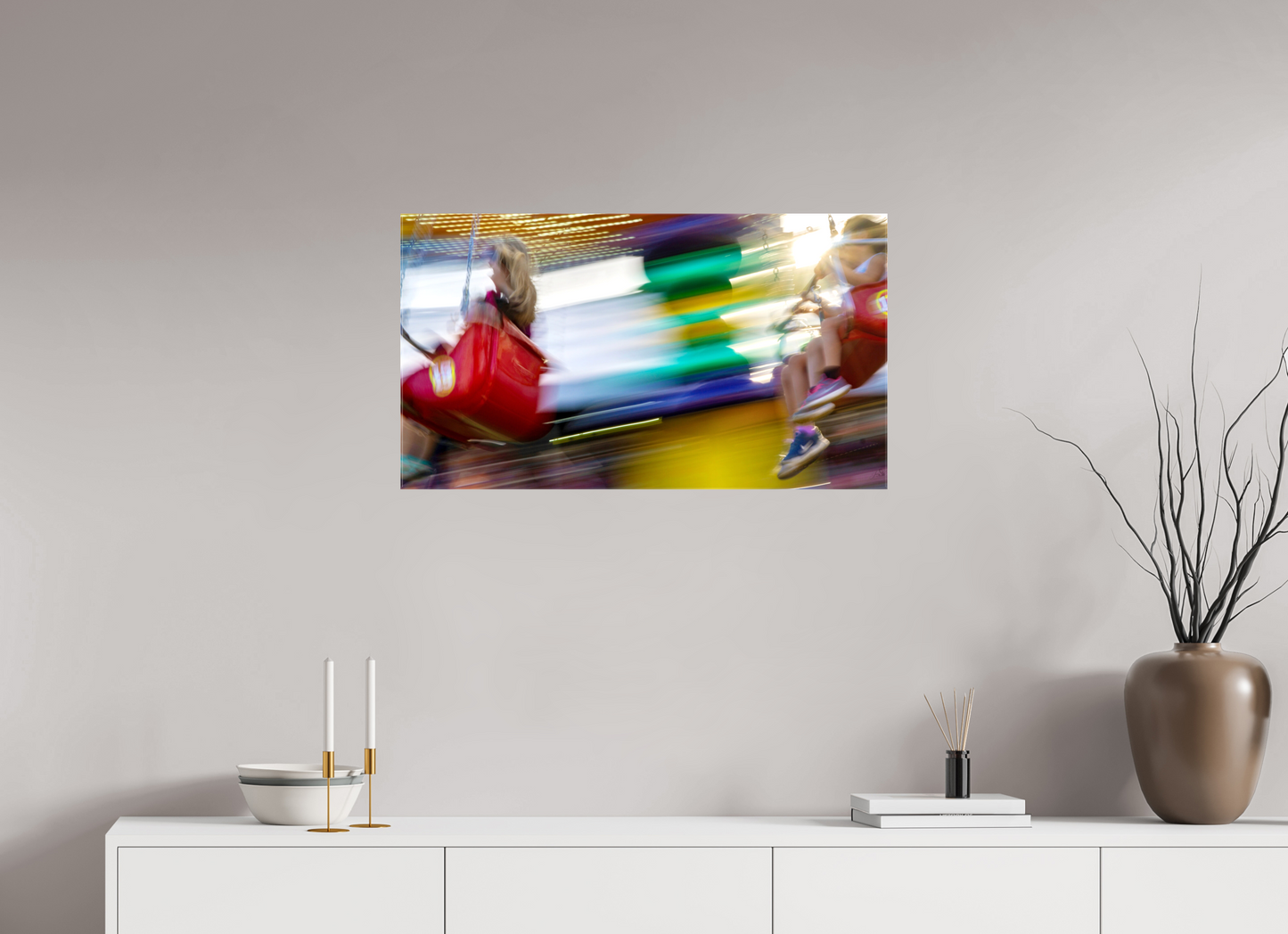 32 x 18″, Stretched Canvas Carnival Joy
