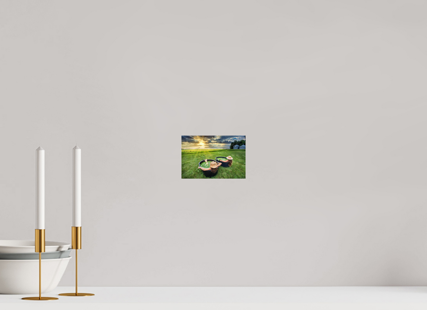 6 x 4″, Photo Print Under Acrylic Glass Basil Bath 1 - Metal Acrylic Glass