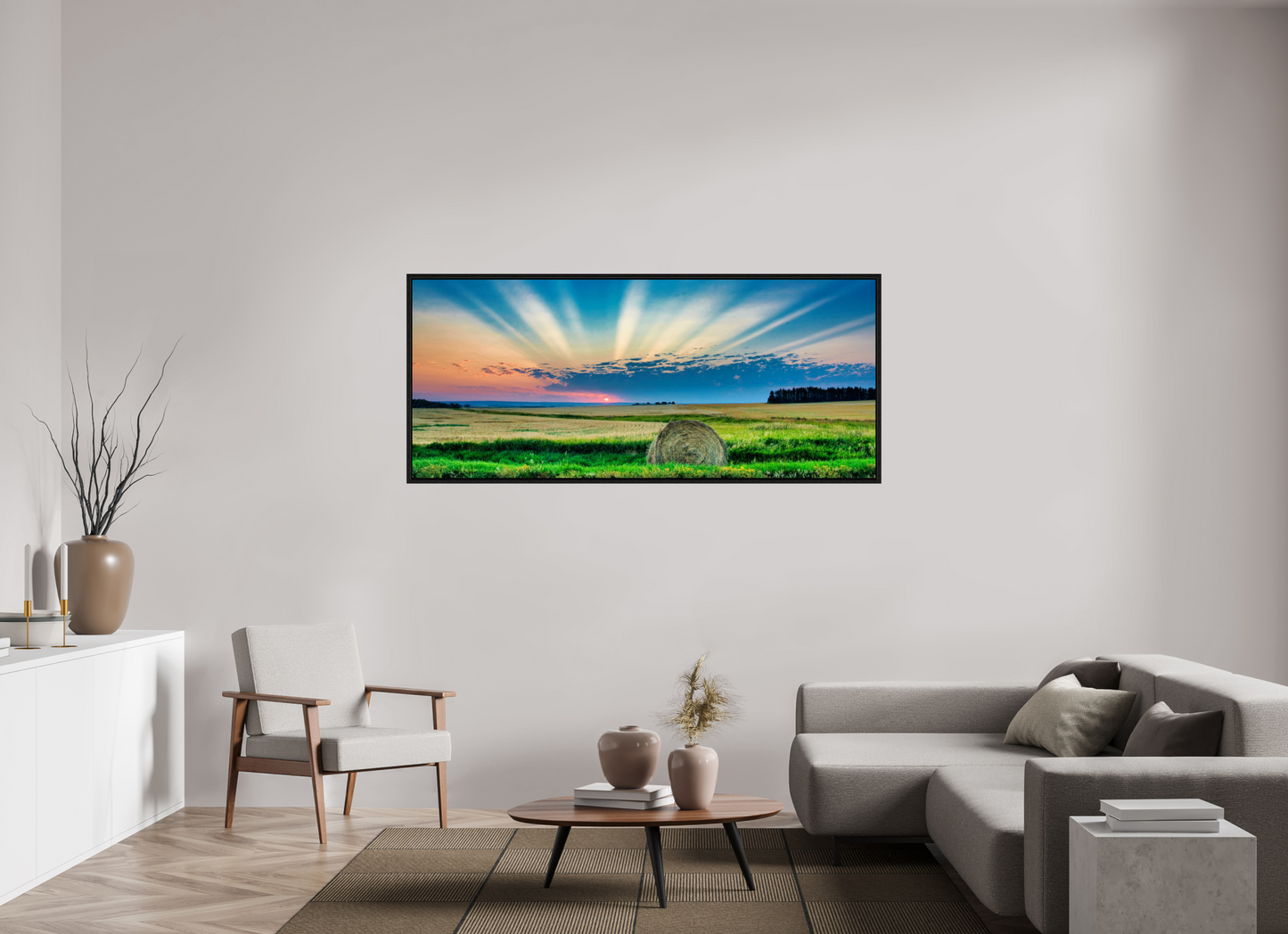72.3 x 31″, Floater Frame Good Morning Sunshine
