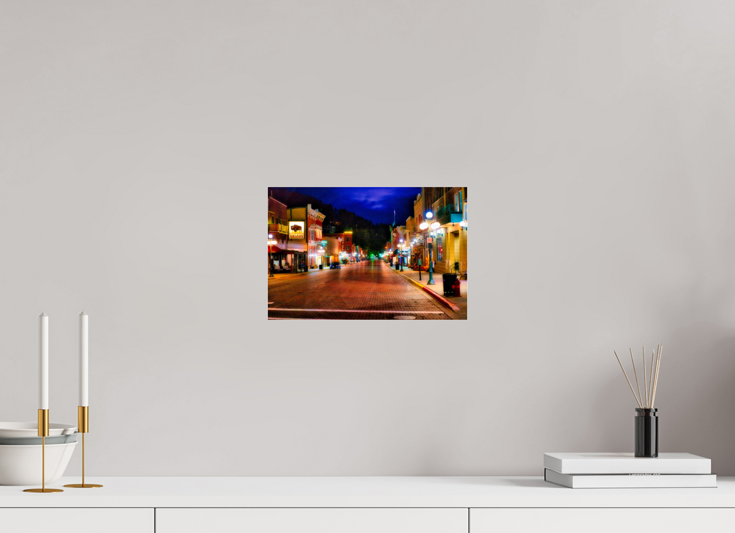 12 x 8″, Photoprint under Acrylic Glass Deadwood at Night 3