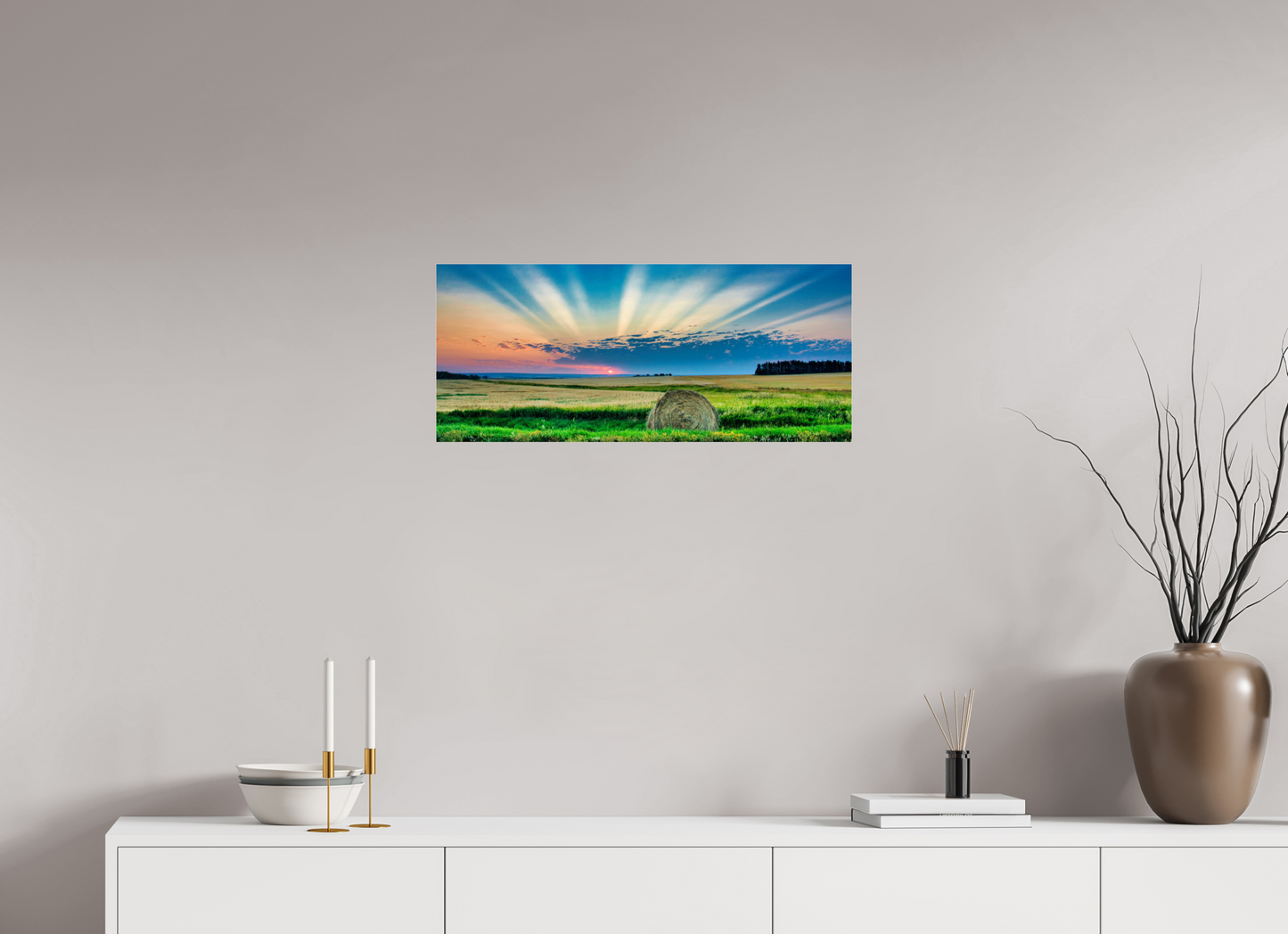 28 x 12″, Photo Print Under Acrylic Glass Good Morning Sunshine - Metal Acrylic Glass