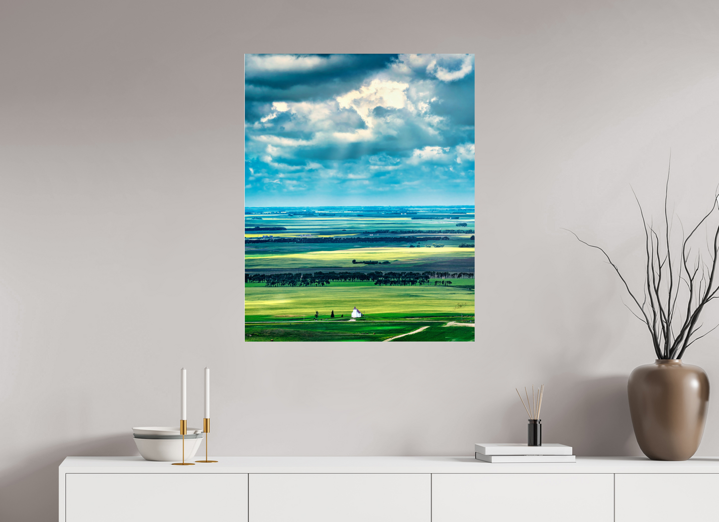 28 x 35″, Photo Print On Fuji Crystal DP II Faith on the Prairies