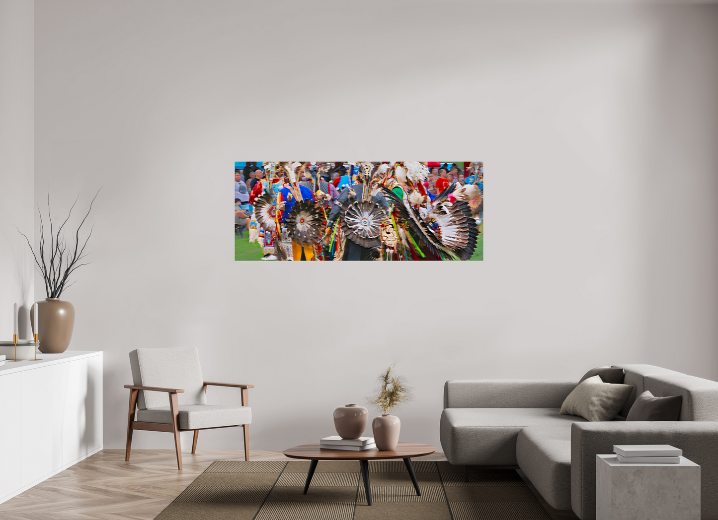 70 x 28″, Photo Print On Fuji Crystal DP II Dakota Gathering