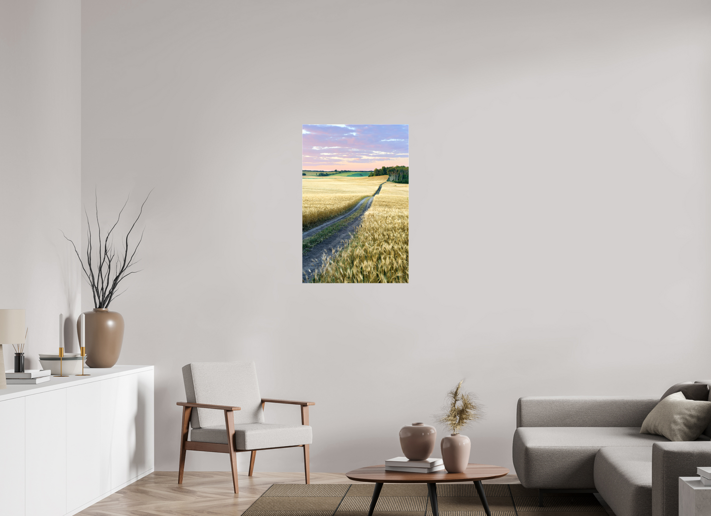 24 x 36″, Stretched Canvas Farm to Market