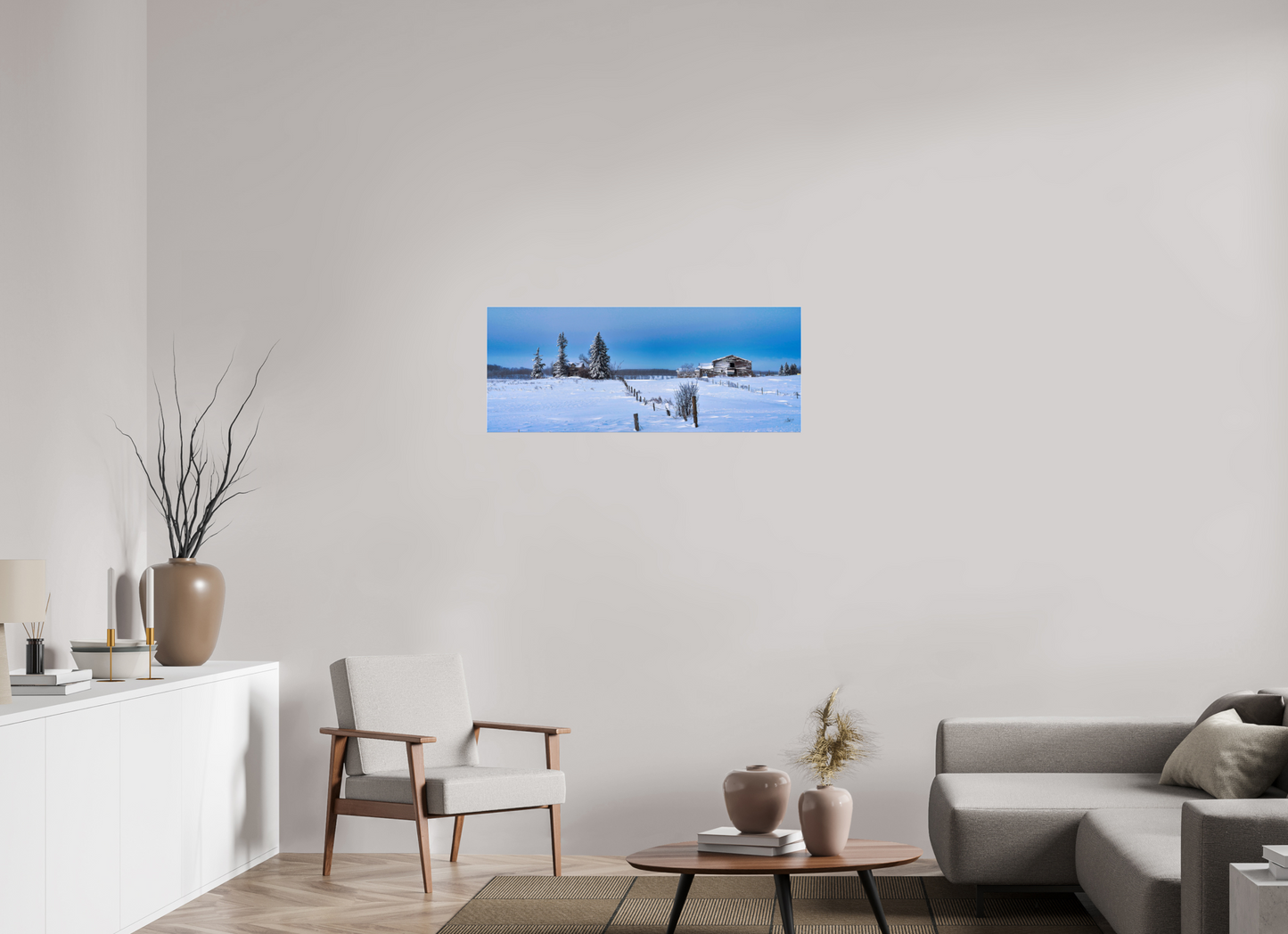 40 x 16″, Photo Print Under Acrylic Glass Forgotten Farmstead - Metal Acrylic Glass