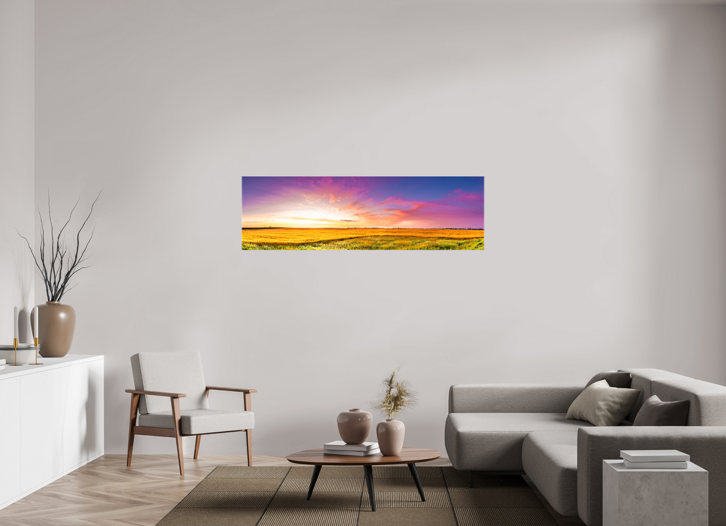 66.7 x 20″, Stretched Canvas Mawby's Field