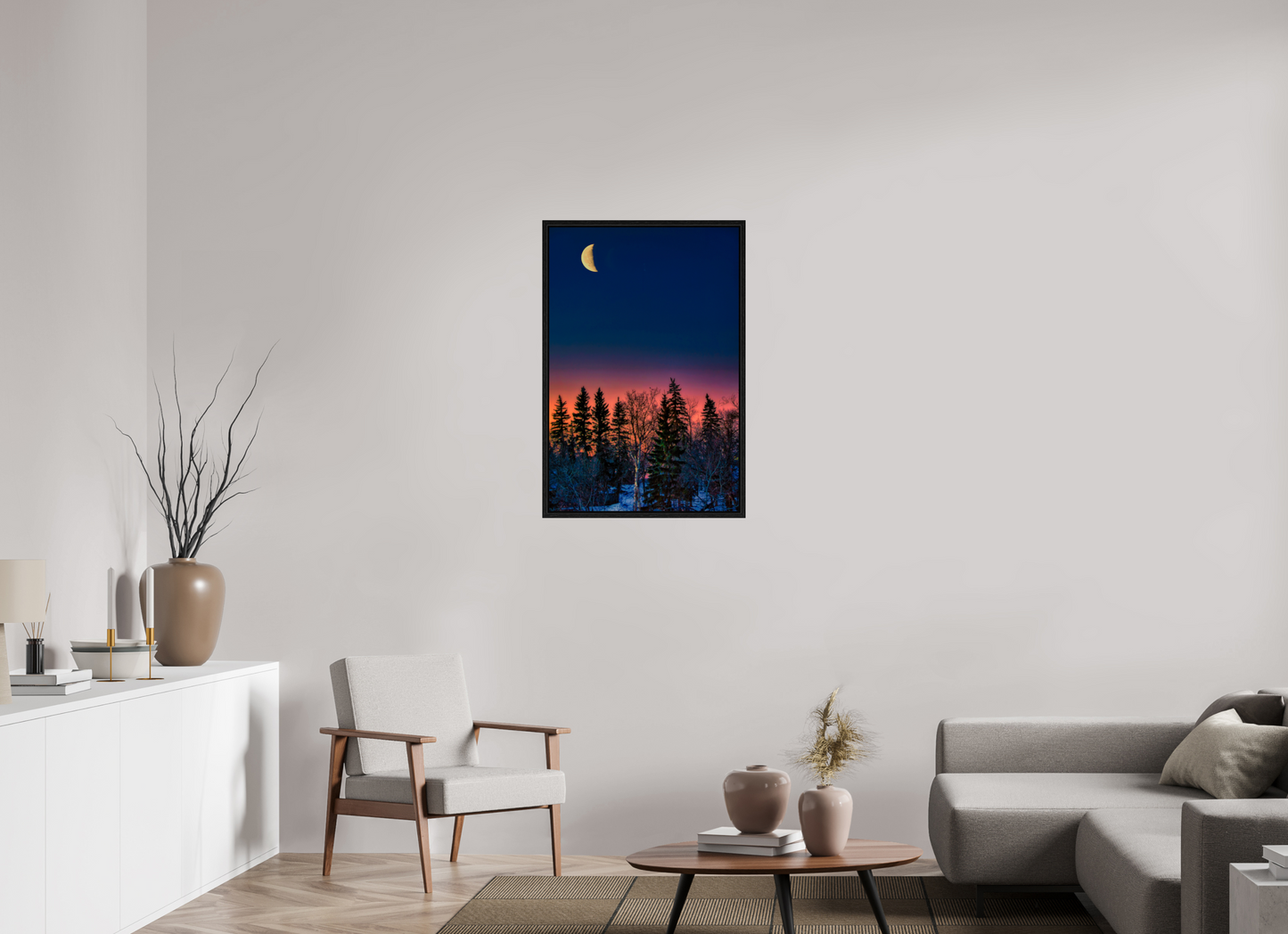 24 x 36″, Floater Frame Howl at the Moon