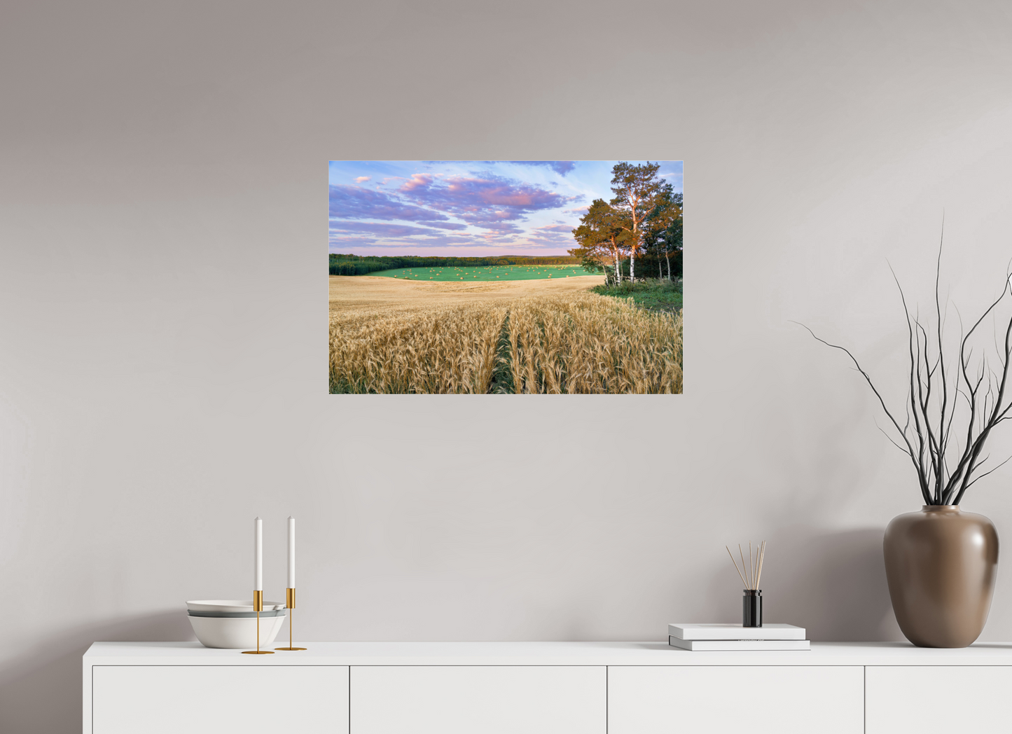 30.4 x 20″, Photo Print Under Acrylic Glass Amber Waves 1 - Acrylic Glass