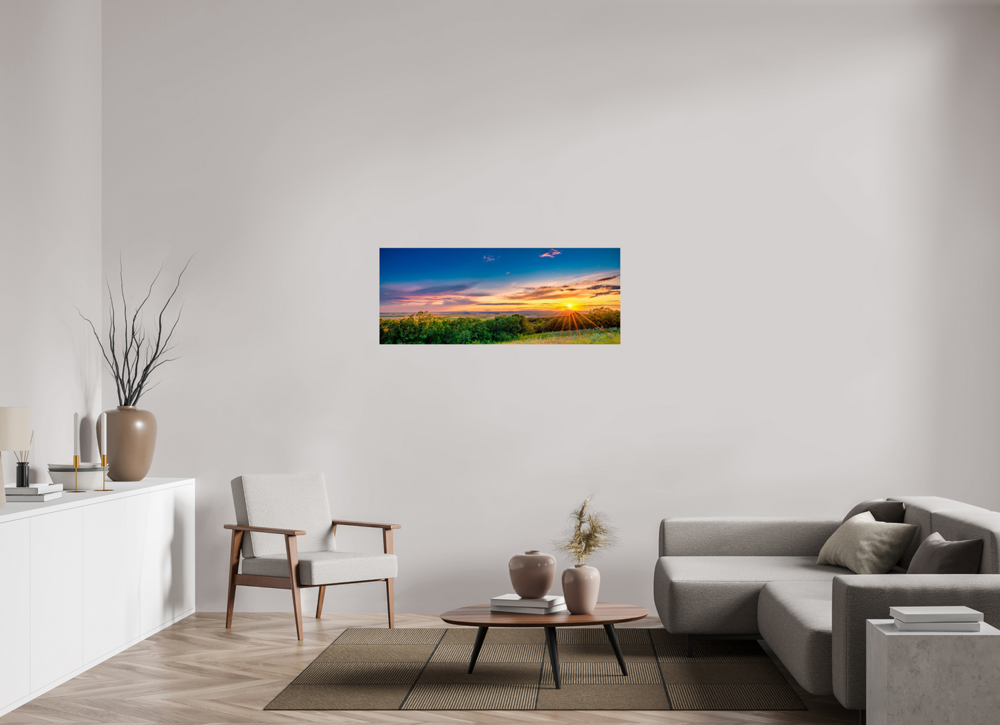 50 x 20″, Photo Print On Fuji Crystal DP II Setting Prairie Sun