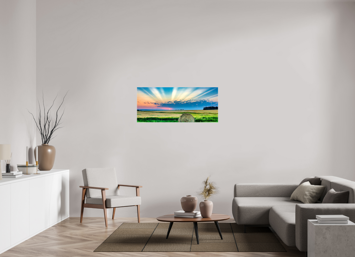 46.7 x 20″, Stretched Canvas Good Morning Sunshine