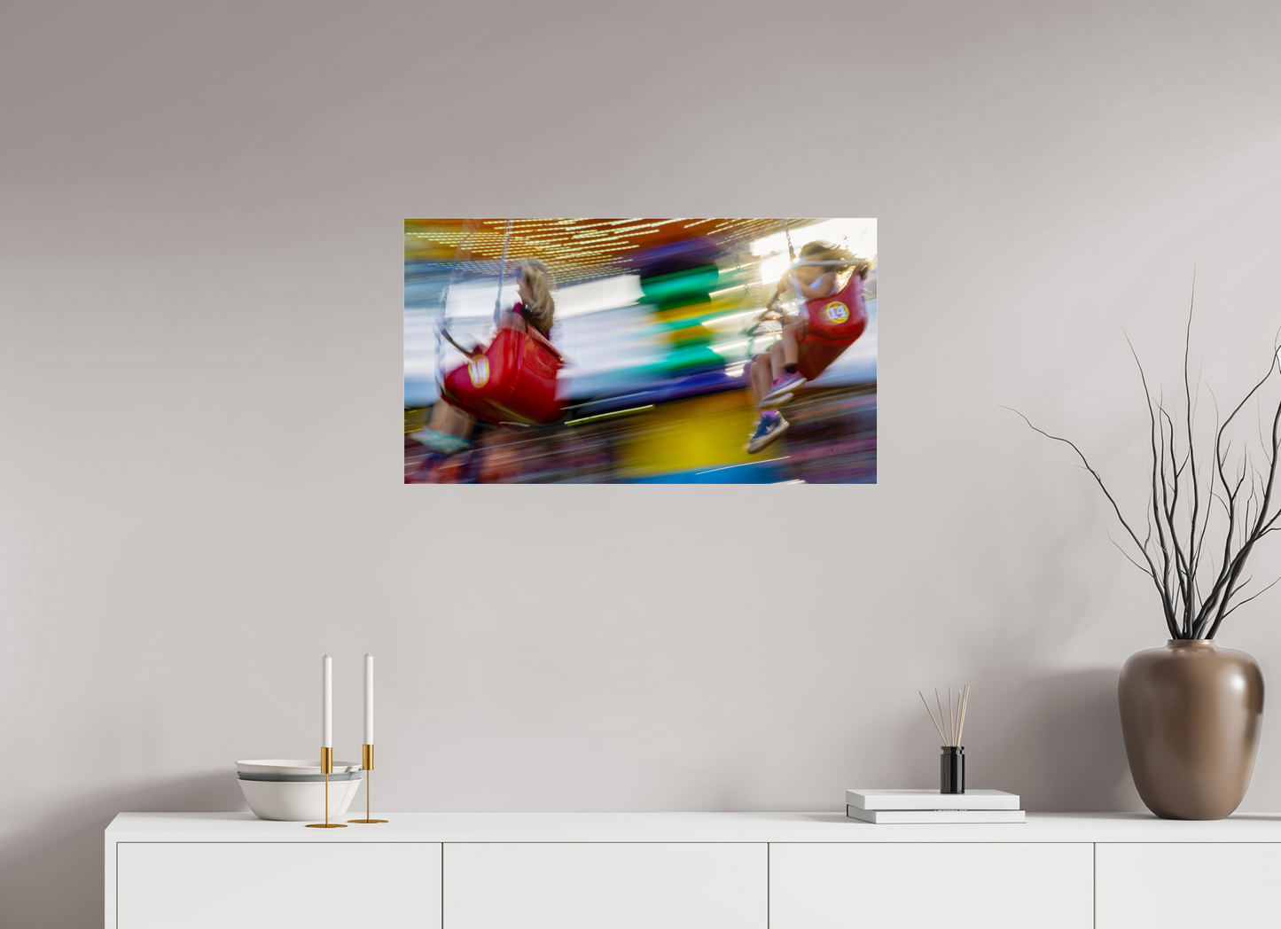 32 x 18″, Photo Print Under Acrylic Glass Carnival Metal Acrylic Glass
