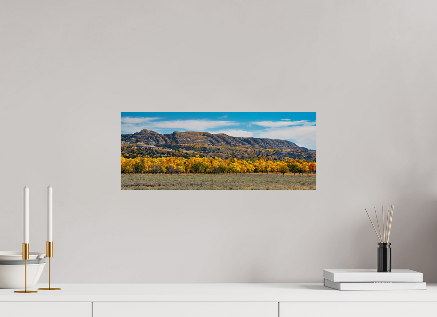 20 x 8″, Photo Print On Fuji Crystal DP II Badlands in Fall