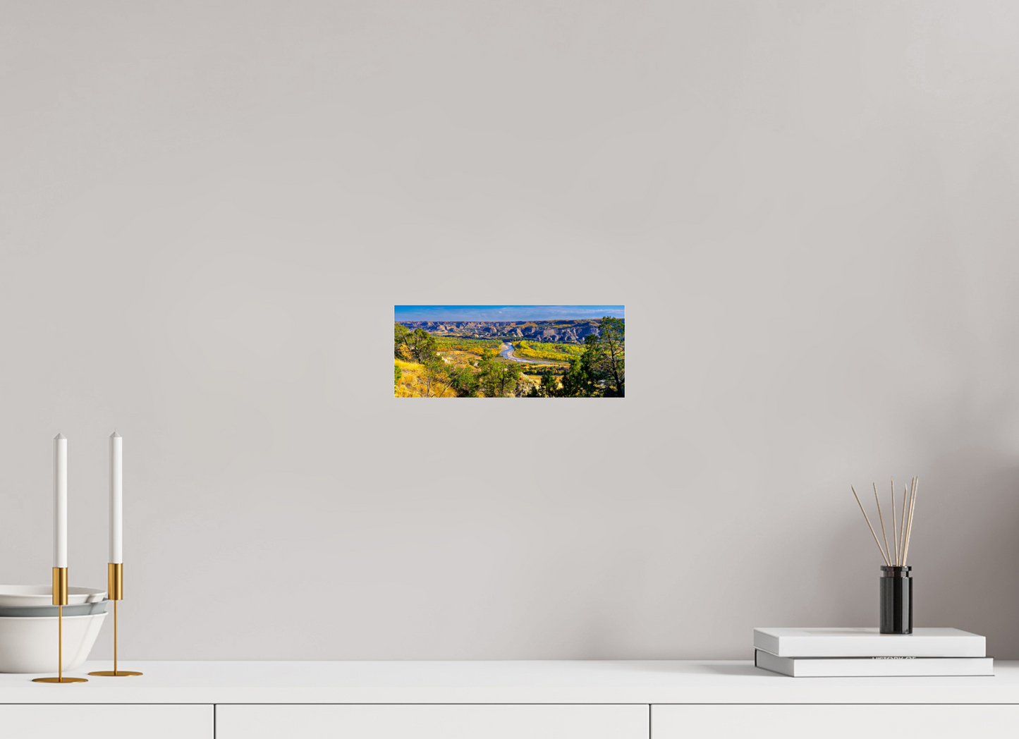 10 x 4″, Photo Print Under Acrylic Glass Little Missouri Metal Acrylic Glass