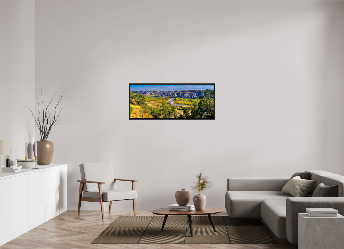 50 x 20″, Floater Frame Little Missouri