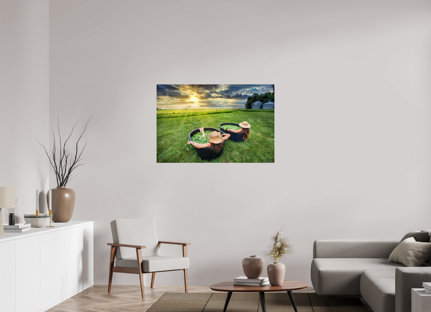 45 x 30″, Photo Print On Fuji Crystal DP II Basil Bath 2