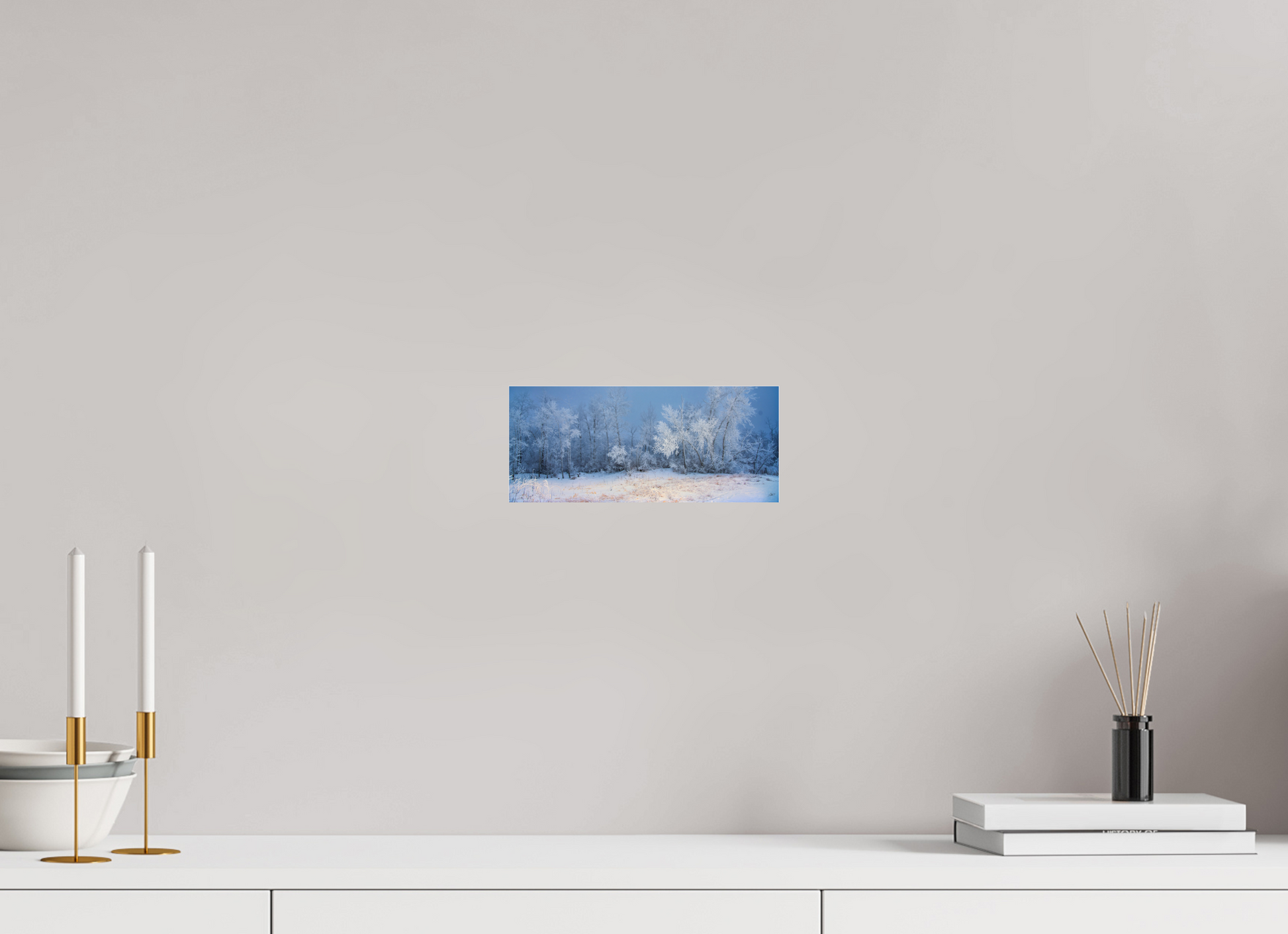 9.3 x 4″, Photo Print Under Acrylic Glass Frost of Winter - Metal Acrylic Glass
