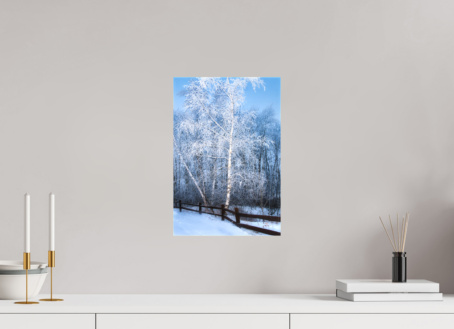 10 x 15″, Fine Textile Canvas Paper Birch in White