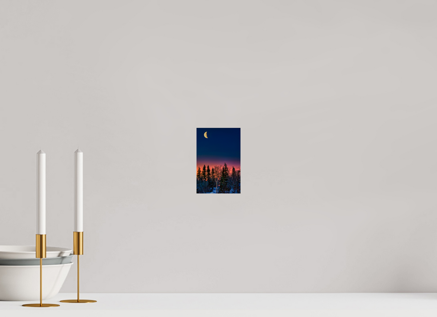 4 x 6″, Photo Print Under Acrylic Glass Howl at the Moon Metal Acrylic Glass